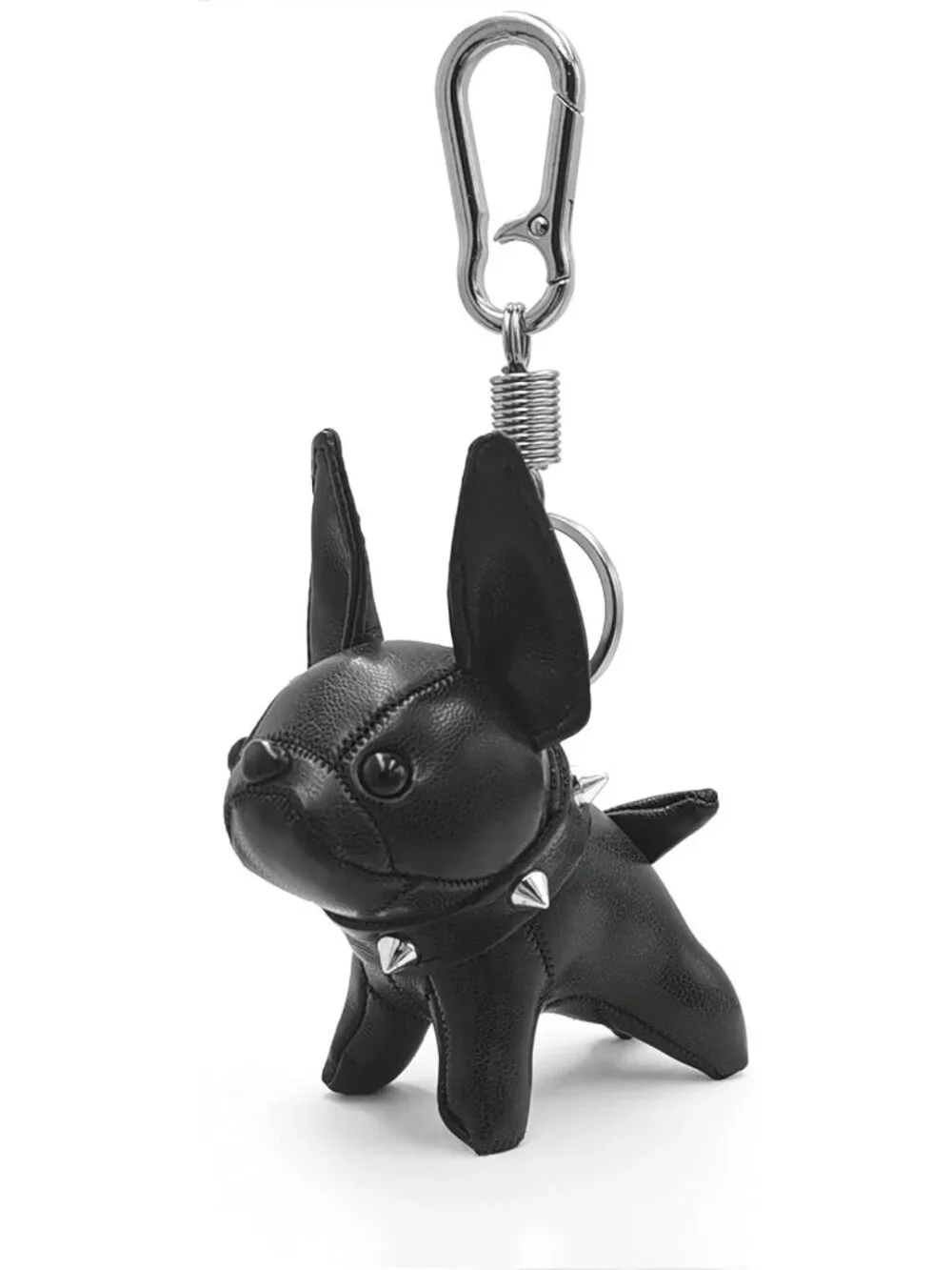 Adorable Leather Puppy Keychain | Handmade Bulldog Accessory | Perfect Gift for